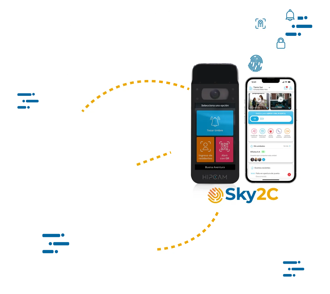 APP HIPCAM porterías inteligentes en Colombia, México y Argentina